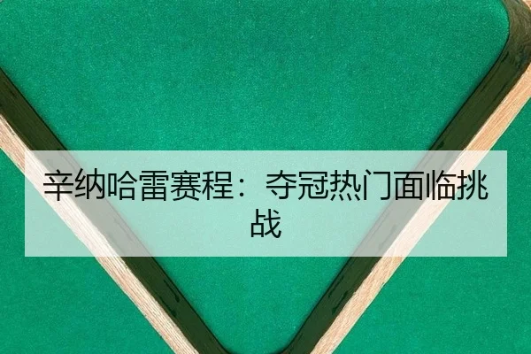 辛纳哈雷赛程：夺冠热门面临挑战